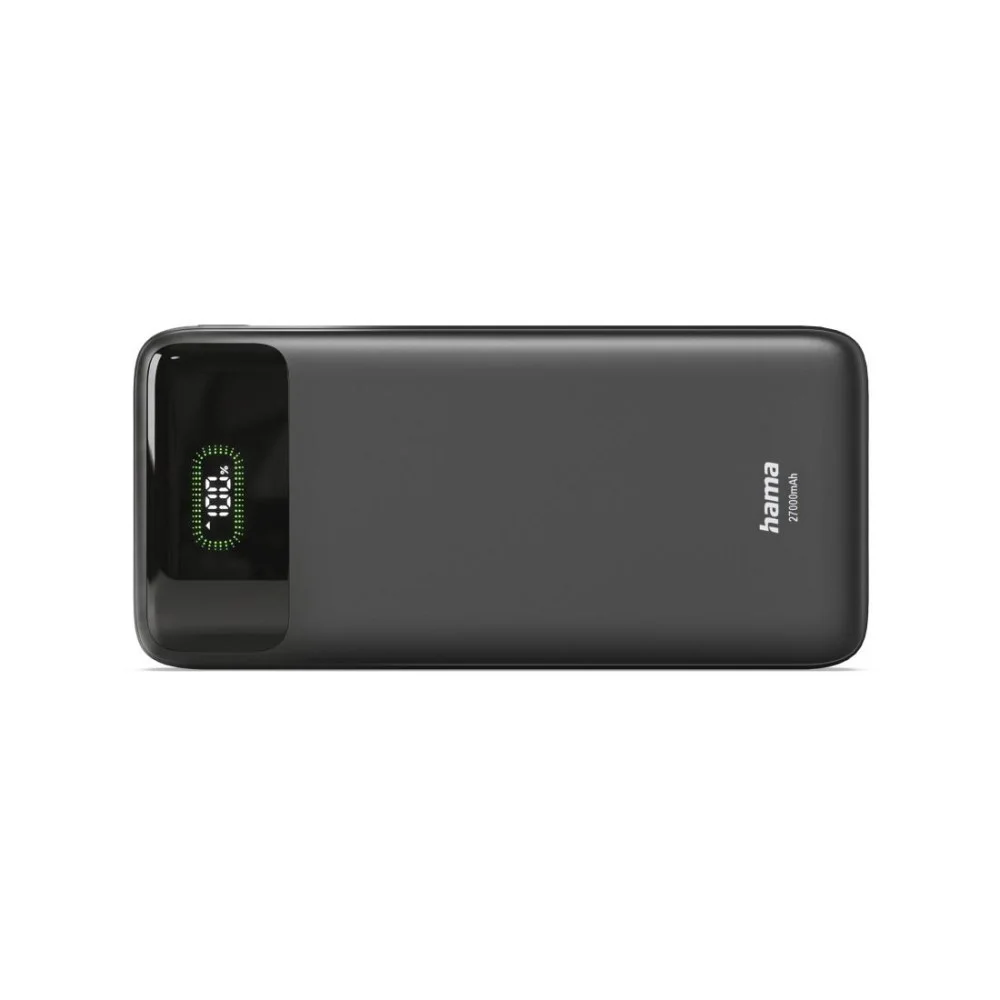 HAMA Външна батерия "PD27-W65", 27000 mAh, Изходи: 2xUSB-C, USB-A, Бързо зареждане