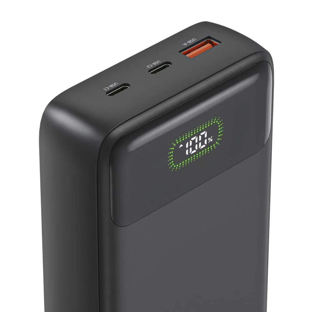 HAMA Външна батерия "PD27-W65", 27000 mAh, Изходи: 2xUSB-C, USB-A, Бързо зареждане