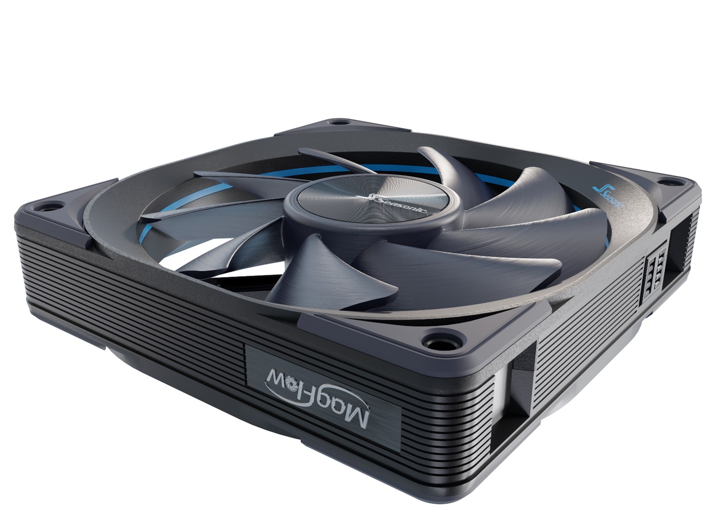 Вентиалтори Seasonic MagFlow 3-Fan Kit Computer case 12 cm Black 3 pc(s) - SF-12025MF-P