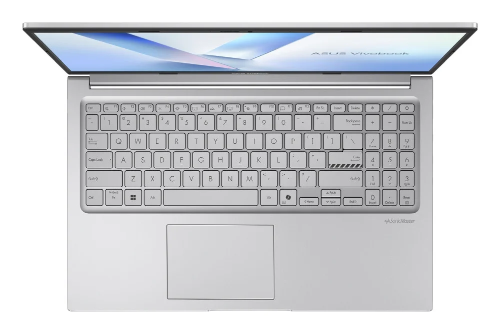 Лаптоп Asus Vivobook X1504MA-BQ772NA,Intel 5 315 1.5 GHz (6MB Cache, up to 4.4 GHz, 6 cores, 6 Threads), 15.6" FHD, (1920x1080), 16GB DDR5, SSD 512 GB, No OS, Cool Silver, US, no adapter - 90NB17I2-M01HP0