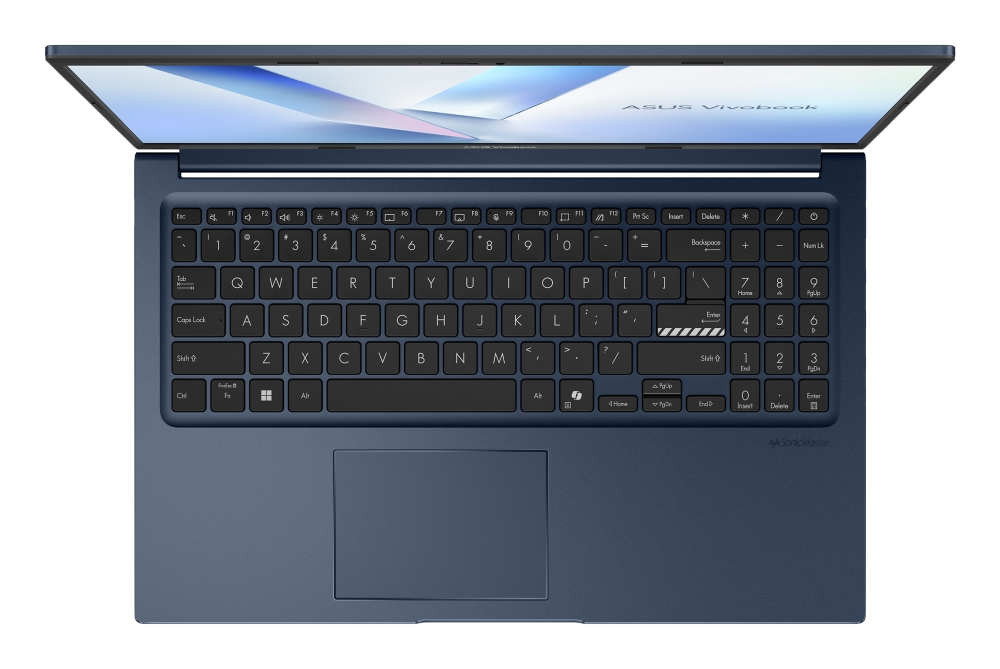 Лаптоп Asus Vivobook X1504MA-BQ773NA, Intel 5 315 1.5 GHz (6MB Cache, up to 4.4 GHz, 6 cores, 6 Threads), 15.6" FHD, (1920x1080), 16GB DDR5, SSD 512 GB, No OS, Quiet Blue, US, no adapter - 90NB17I1-M01HK0