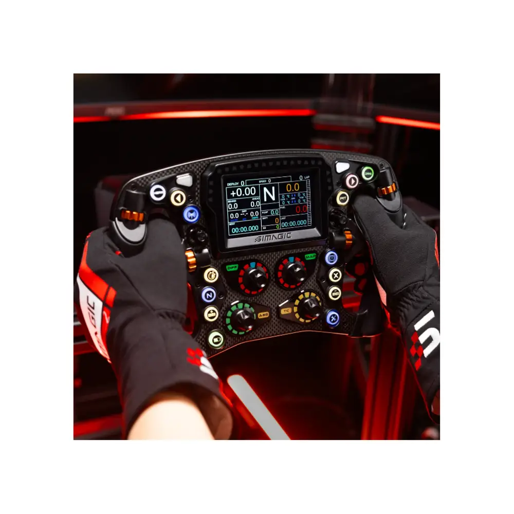 Волан за сим рейсинг SIMAGIC Zeus Formula Steering Wheel, 280 mm, 5mm carbon fiber, CNC aluminum
