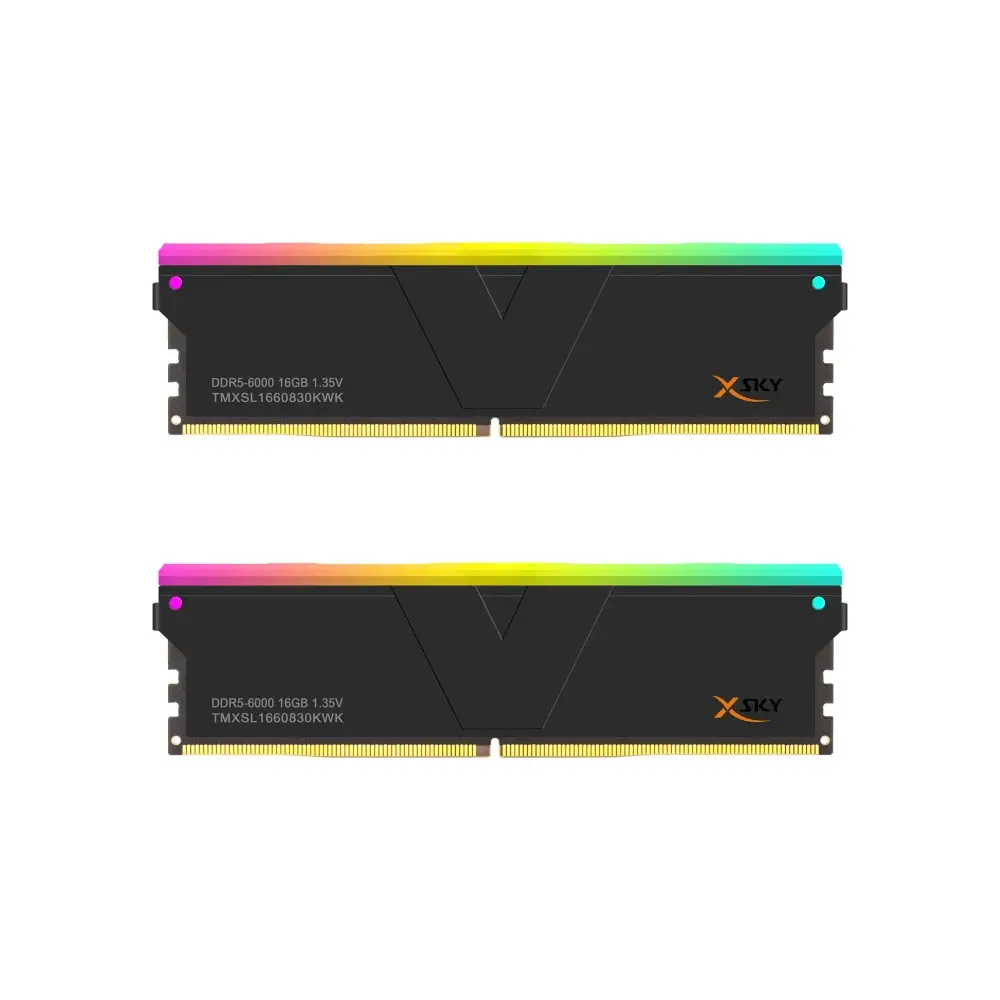 Памет V-Color Manta XSky RGB 32BG (2x16GB) DDR5 6000MHz CL30 EXPO/XMP Black