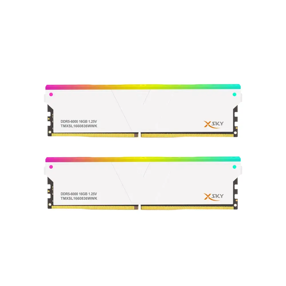 Памет V-Color Manta XSky RGB 32GB (2x16GB) DDR5 6000MHz CL36 EXPO/XMP White