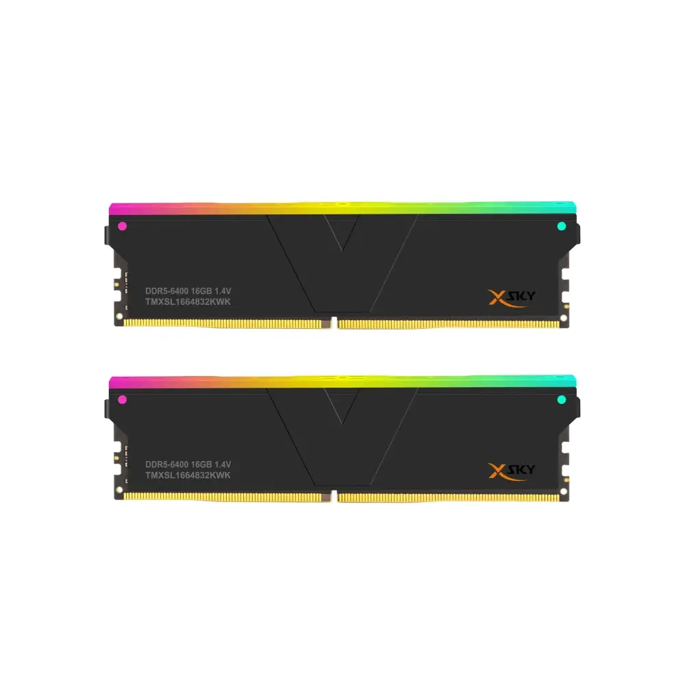 Памет V-Color Manta XSky RGB 32GB (2x16GB) DDR5 6400MHz CL32 EXPO/XMP Black