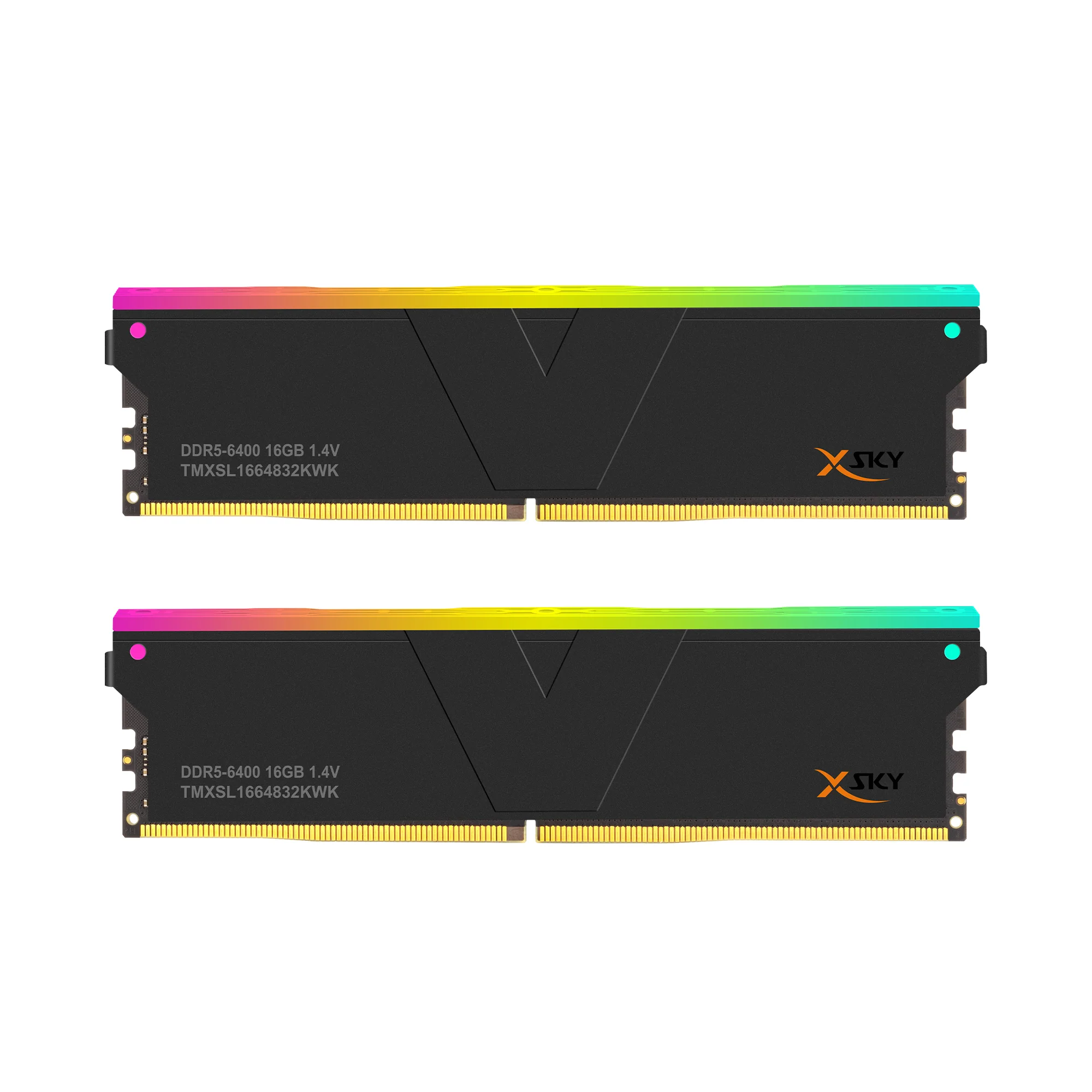 Памет V-Color Manta XSky RGB 32GB (2x16GB) DDR5 6400MHz CL32 EXPO/XMP Black