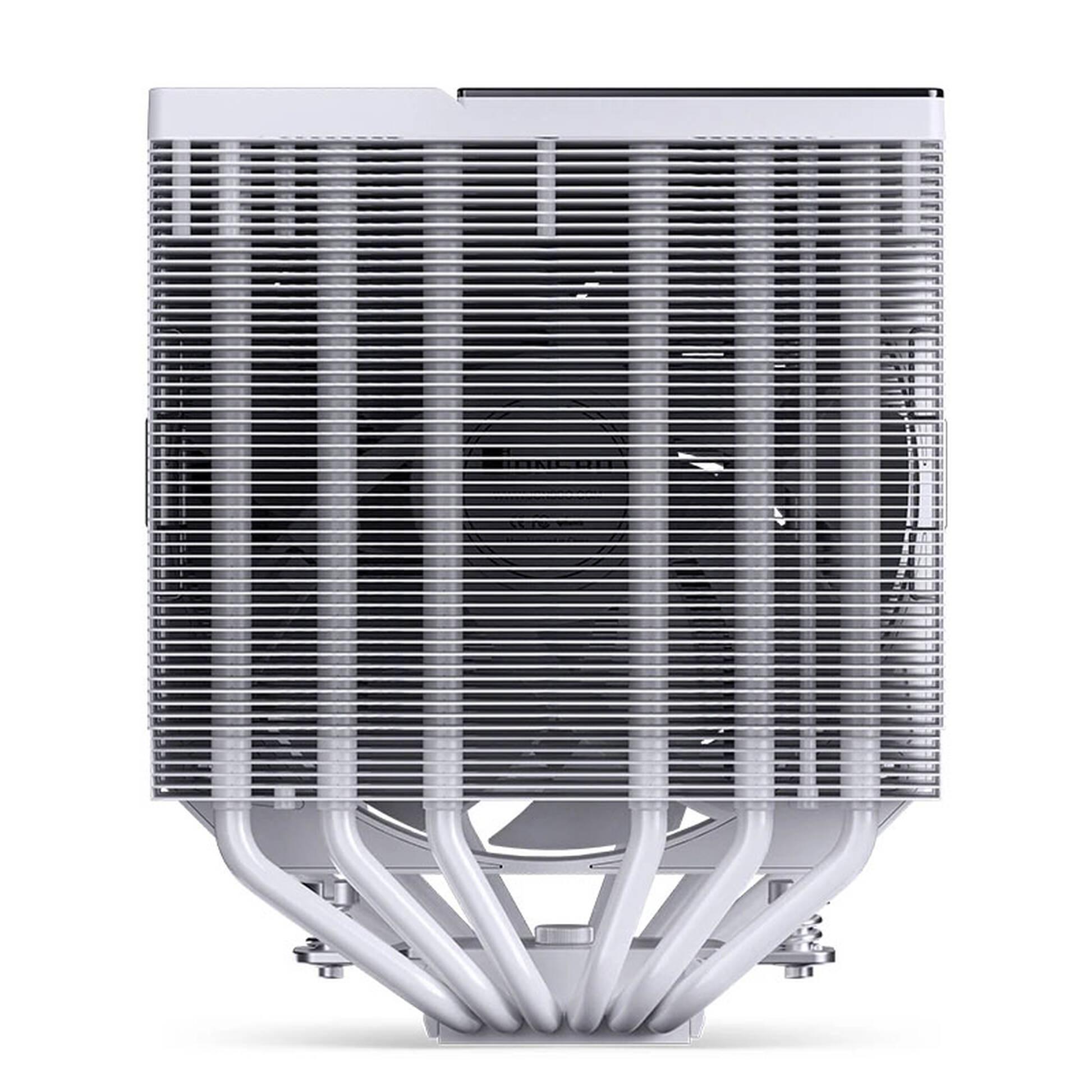 Охладител за процесор Jonsbo CC90 Dual Tower 130mm Display - Бял