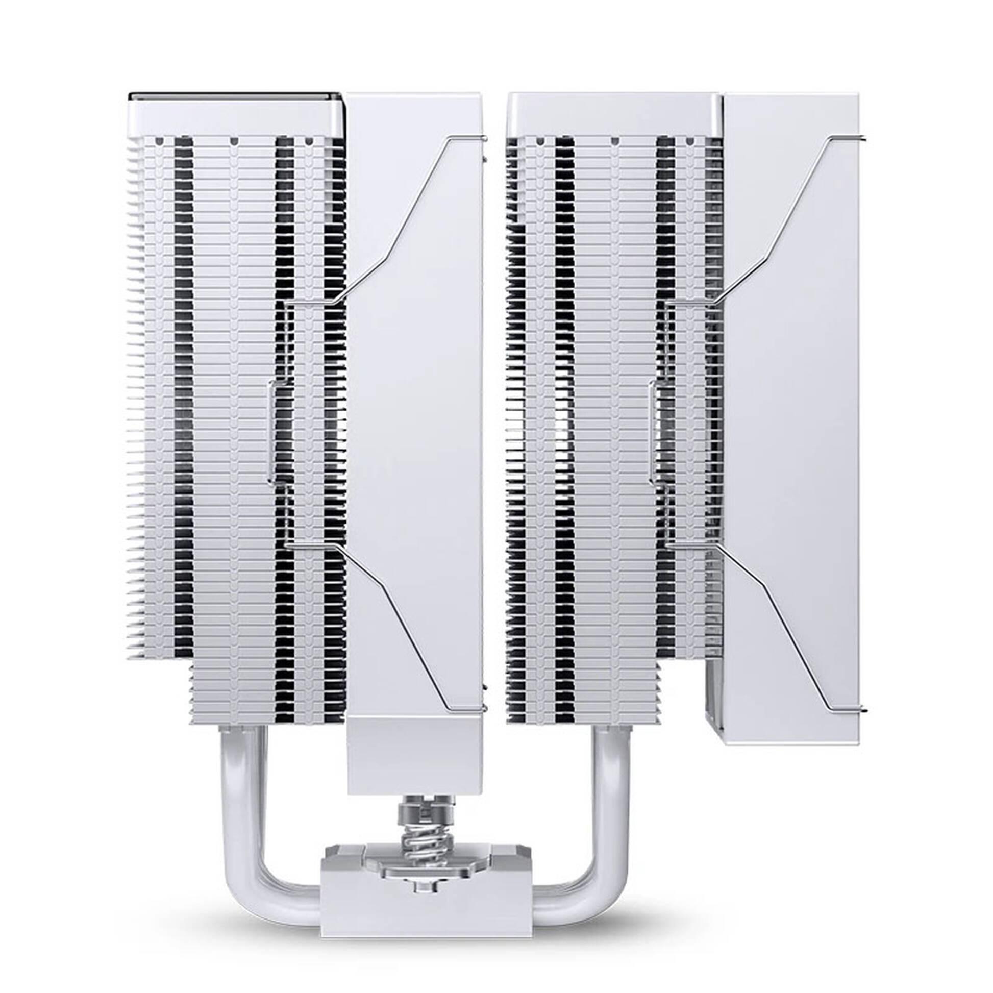 Охладител за процесор Jonsbo CC90 Dual Tower 130mm Display - Бял