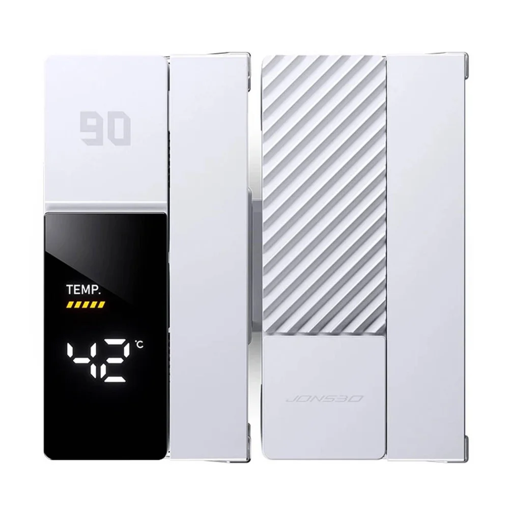 Охладител за процесор Jonsbo CC90 Dual Tower 130mm Display - Бял