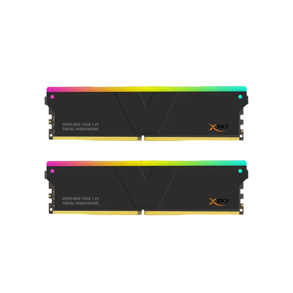 Памет V-Color Manta XSky RGB 32GB (2x16GB) DDR5 6000MHz CL28 EXPO/XMP Black