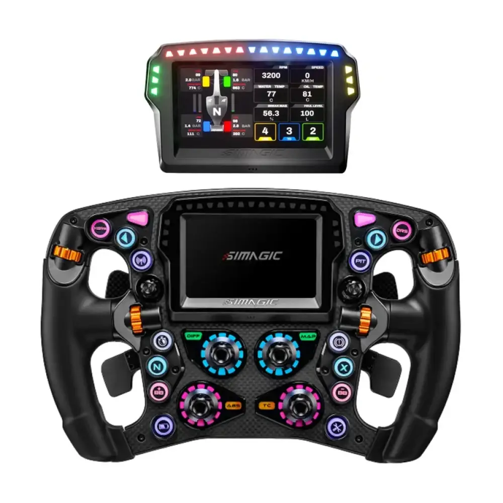 Волан SIMAGIC Zeus Formula Steering Wheel & MagicDash 4 Bundle, AirLink, all-in-one