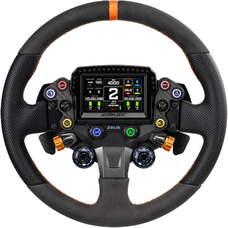 Волан SIMAGIC Zeus Sport Steering Wheel & MagicDash 4 Bundle, AirLink, all-in-one