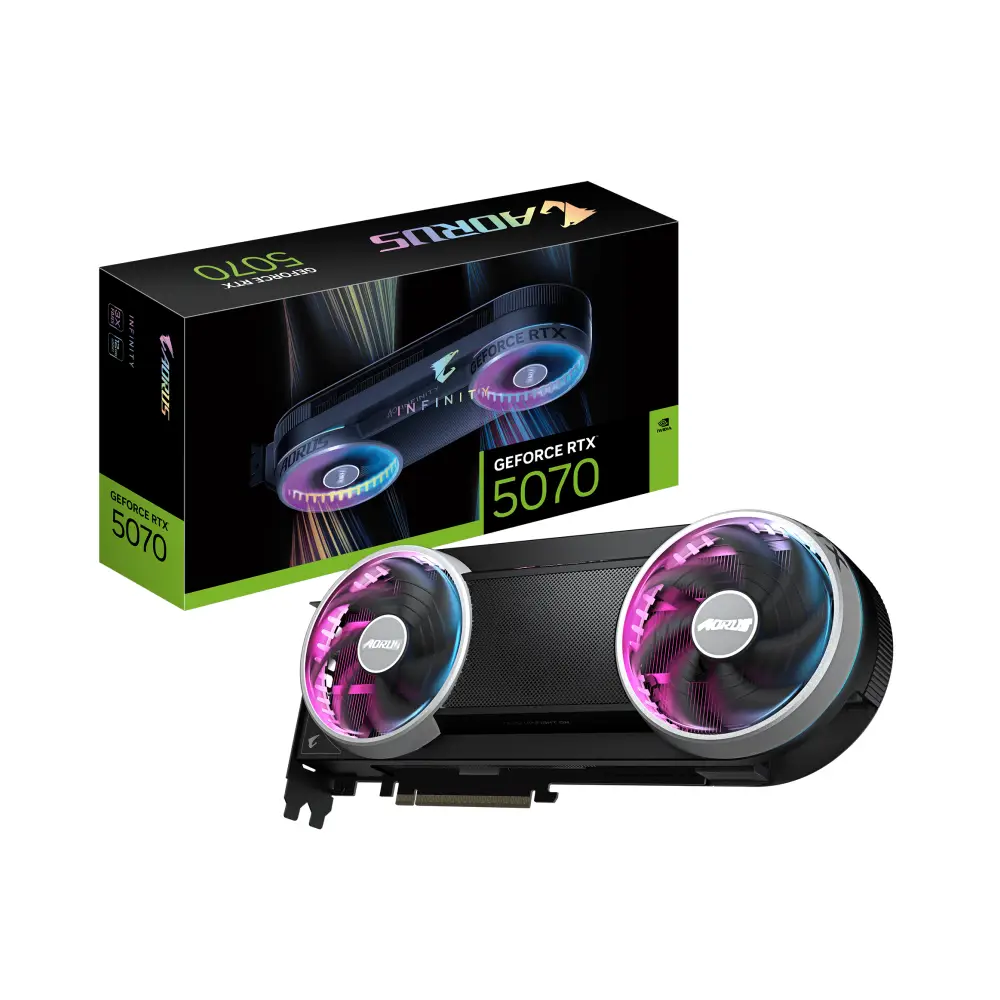 Видео карта Gigabyte AORUS GeForce RTX 5070 INFINITY 12G GDDR7