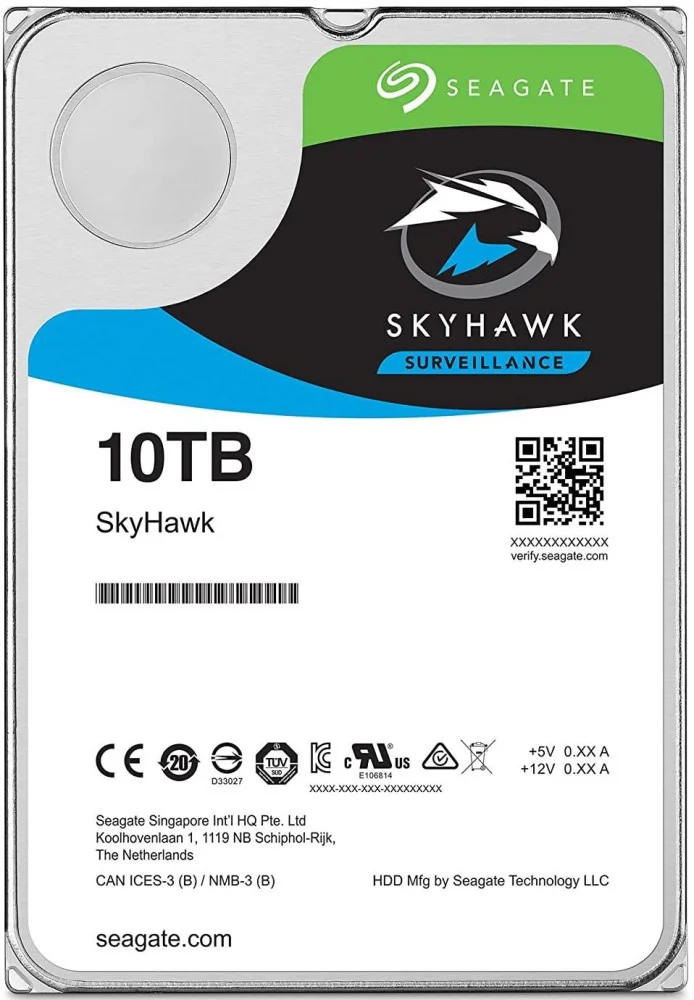 Хард диск SEAGATE SkyHawk AI ST10000VE001, 10TB, 256MB Cache, SATA 6.0Gb/s