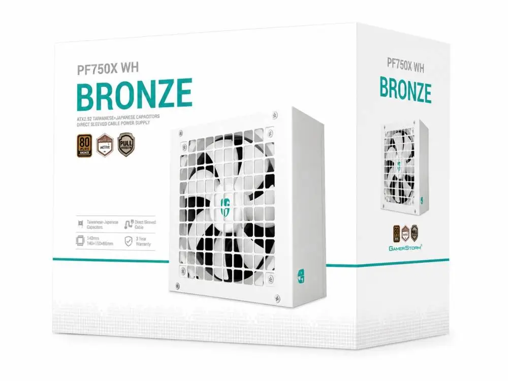 DeepCool PF750X WH PSU 750W 80 Plus Bronze PSU