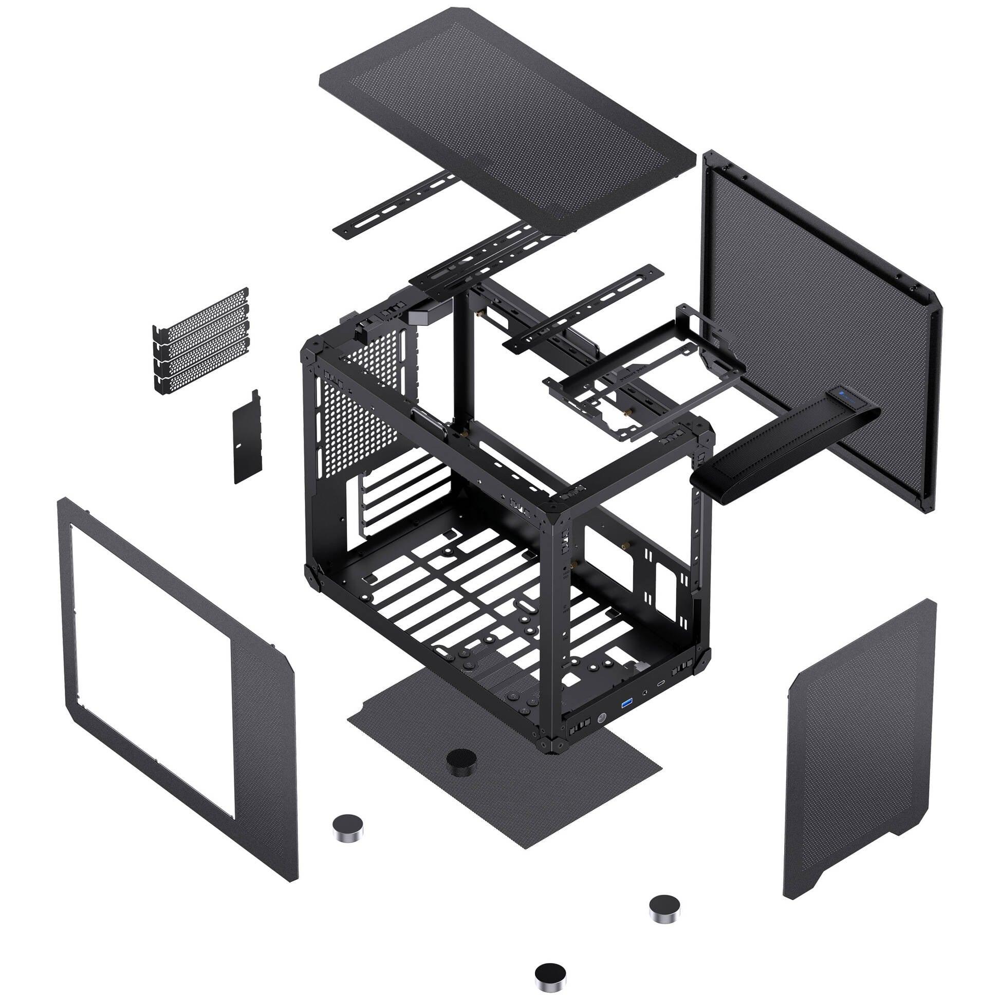 Кутия Jonsbo C6 MAX Micro-ATX - Black