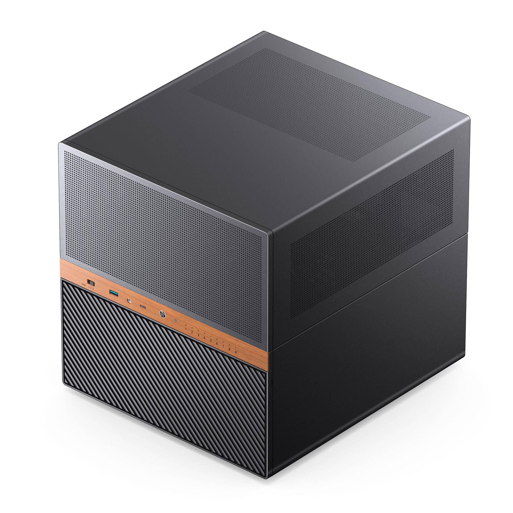 Scatola Jonsbo N6 NAS Micro-ATX - Black