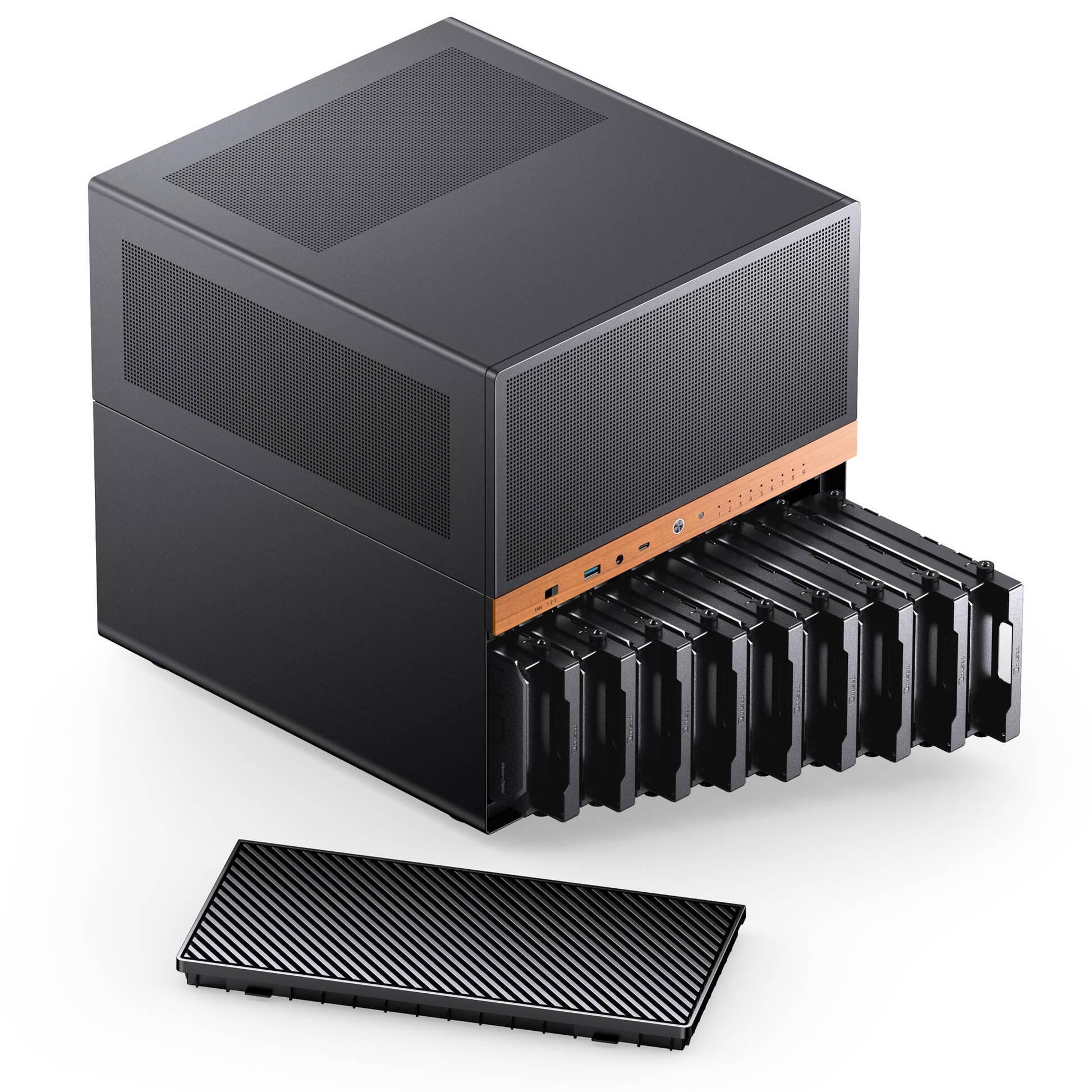 Scatola Jonsbo N6 NAS Micro-ATX - Black