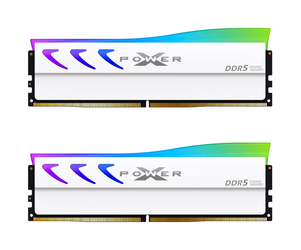 Памет Silicon Power XPOWER Storm RGB 32GB (2x16GB) DDR5 6000MHz CL36 White EXPO/XMP - SP032GXLWU60FFDL