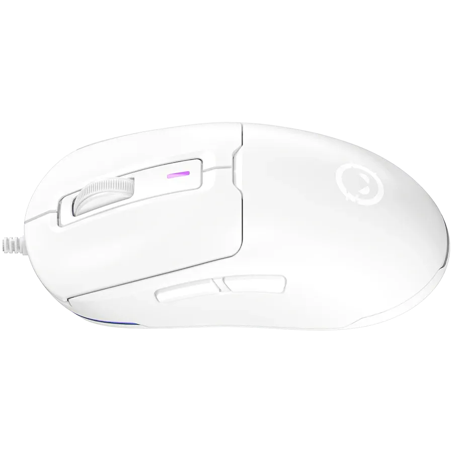 Мишка LORGAR LRG-MSA10R-WH Оптичен сензор, 100-12000 dpi, USB свързване - LRG-MSA10R-WH