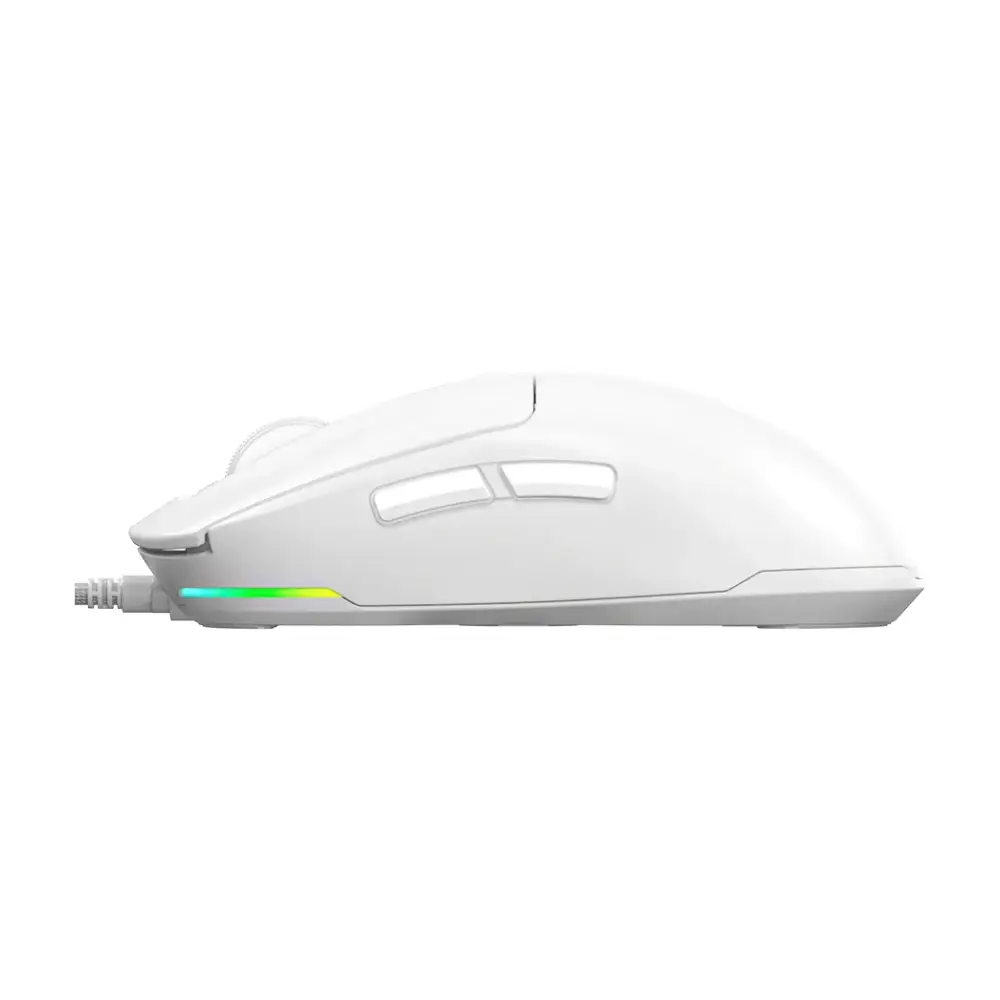 Мишка LORGAR LRG-MSA10R-WH Оптичен сензор, 100-12000 dpi, USB свързване - LRG-MSA10R-WH