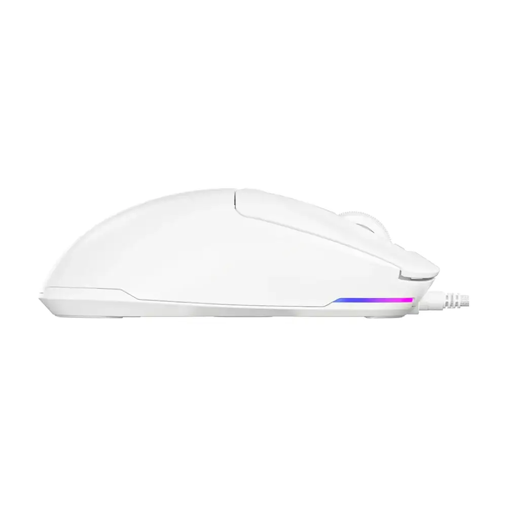 Мишка LORGAR LRG-MSA10R-WH Оптичен сензор, 100-12000 dpi, USB свързване - LRG-MSA10R-WH
