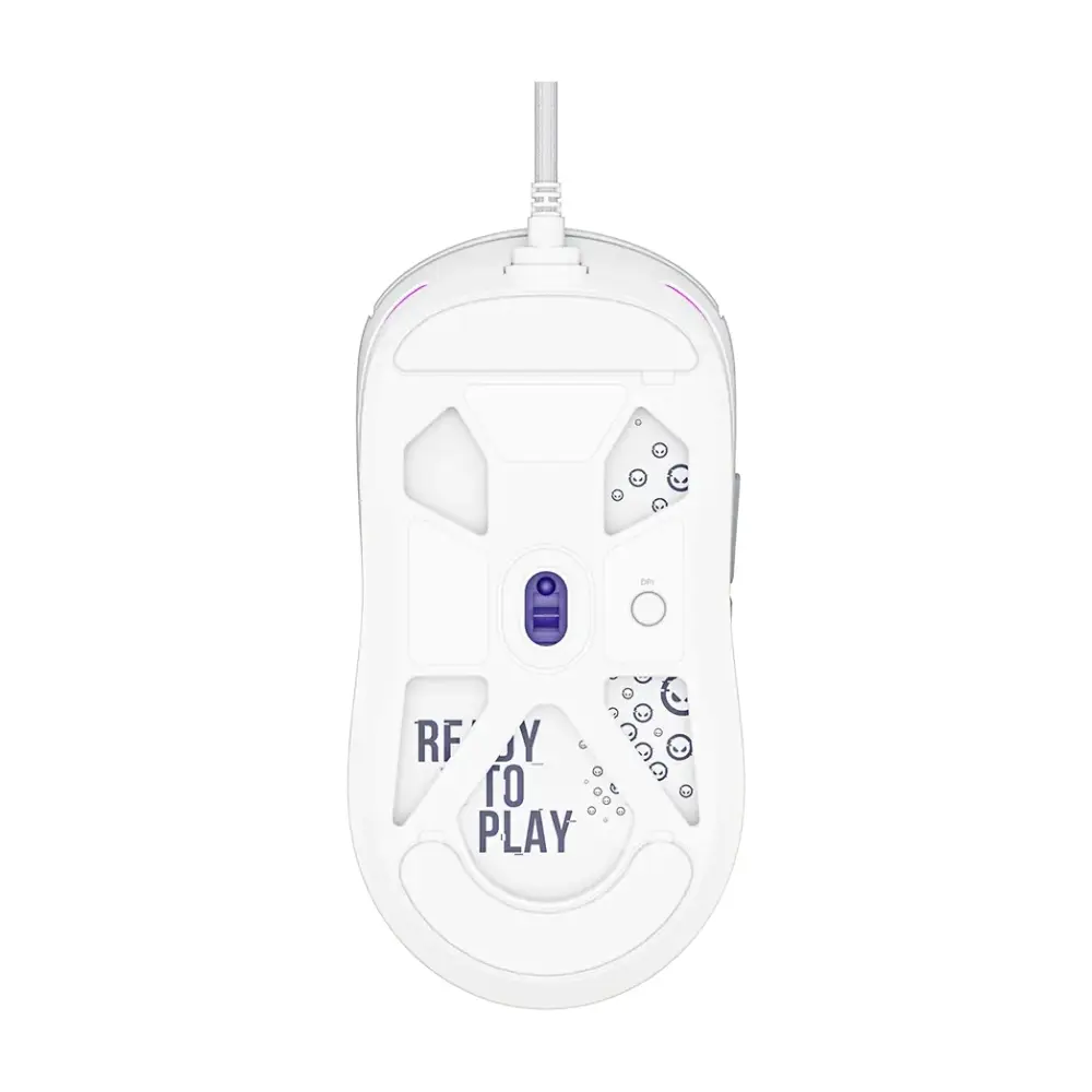Мишка LORGAR LRG-MSA10R-WH Оптичен сензор, 100-12000 dpi, USB свързване - LRG-MSA10R-WH
