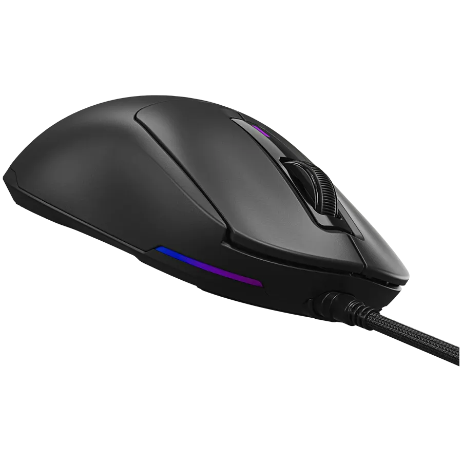 Мишка LORGAR LRG-MSA10R Оптичен сензор 100-12000 dpi 6 бутона - LRG-MSA10R-BK