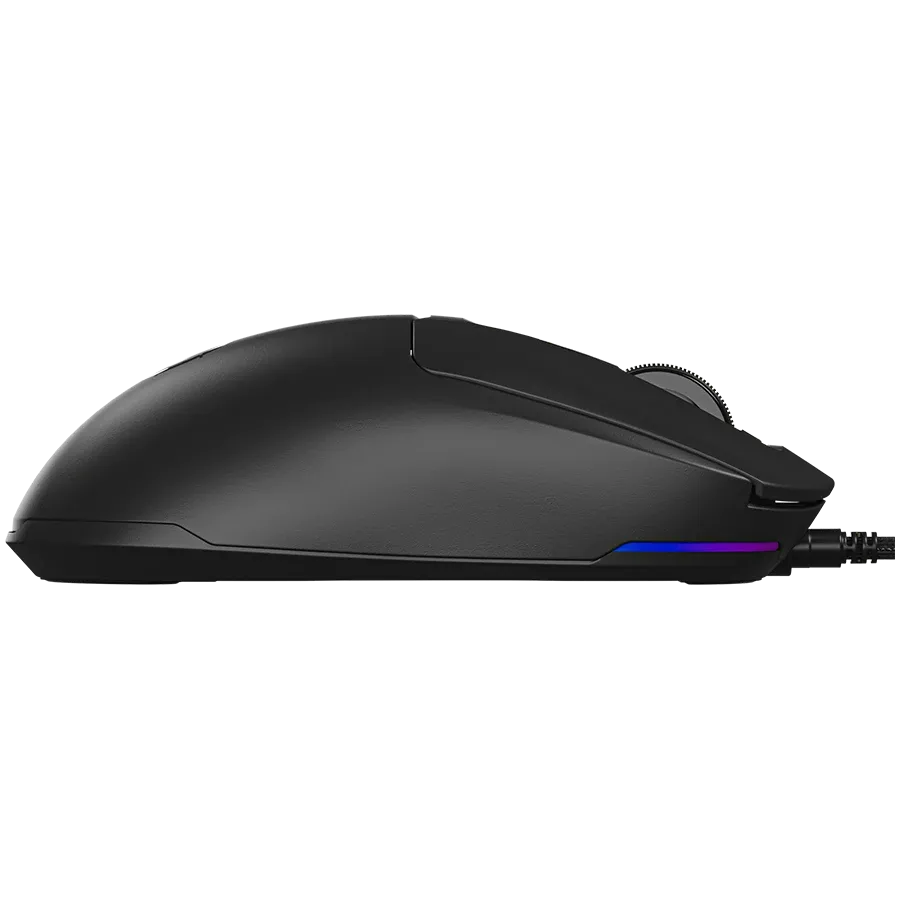 Мишка LORGAR LRG-MSA10R Оптичен сензор 100-12000 dpi 6 бутона - LRG-MSA10R-BK