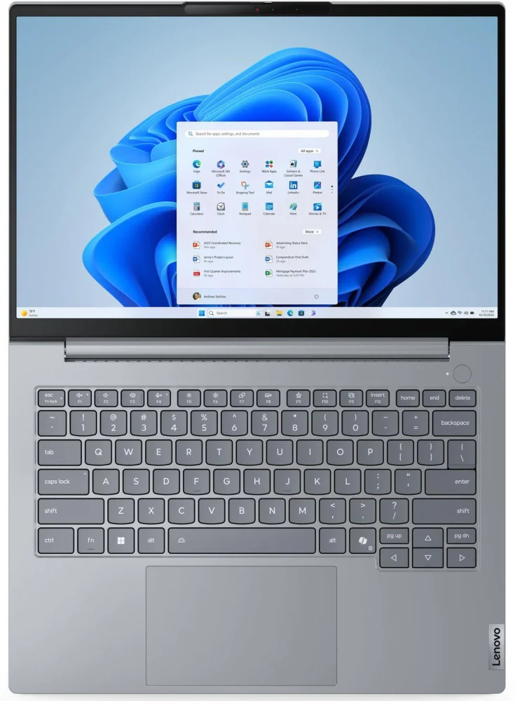 Лаптоп Lenovo ThinkBook 14 G8 IAL - 14" IPS Full HD+, Intel Core Ultra 5 135H, 16GB DDR5, 1TB SSD, Free OS