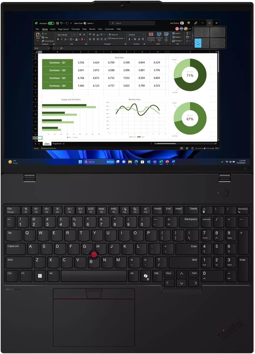 Laptop Lenovo ThinkPad L16 G3, AMD Ryzen AI 5 430, 16" WUXGA, 16GB DDR5, 512GB SSD M.2, NOOS, 3Y - 21XC0031BM