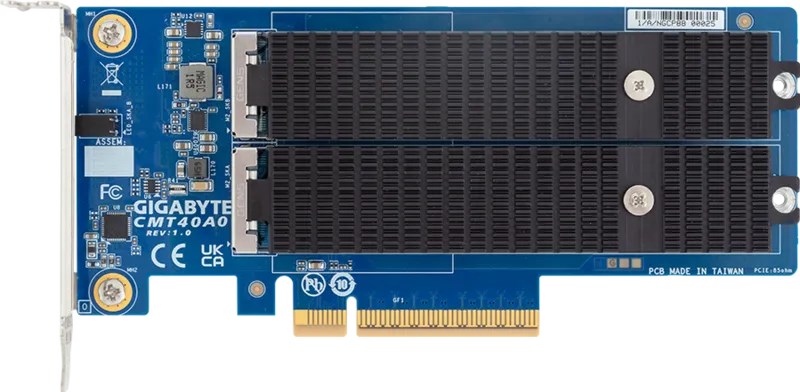 Аксесоар Gigabyte CMT40A0 PCIe Gen5 x8, 2 x M.2 M-key слота - CMT40A0 C00N10A