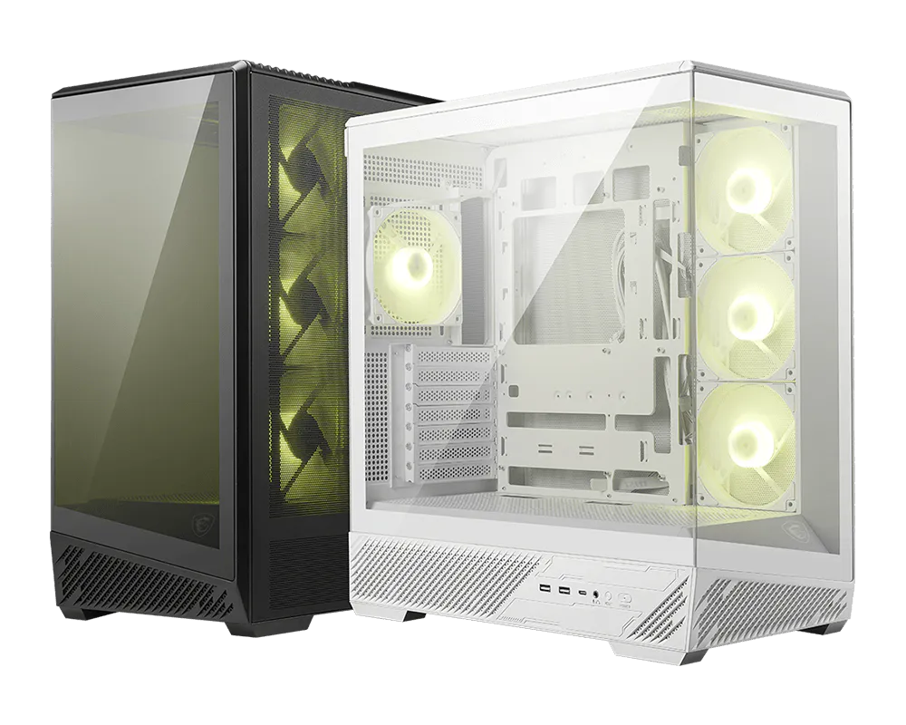 Boîtier MSI MAG PANO 130R PZ WHITE Mid-Tower ATX Case - 306-7G32W21-HH9