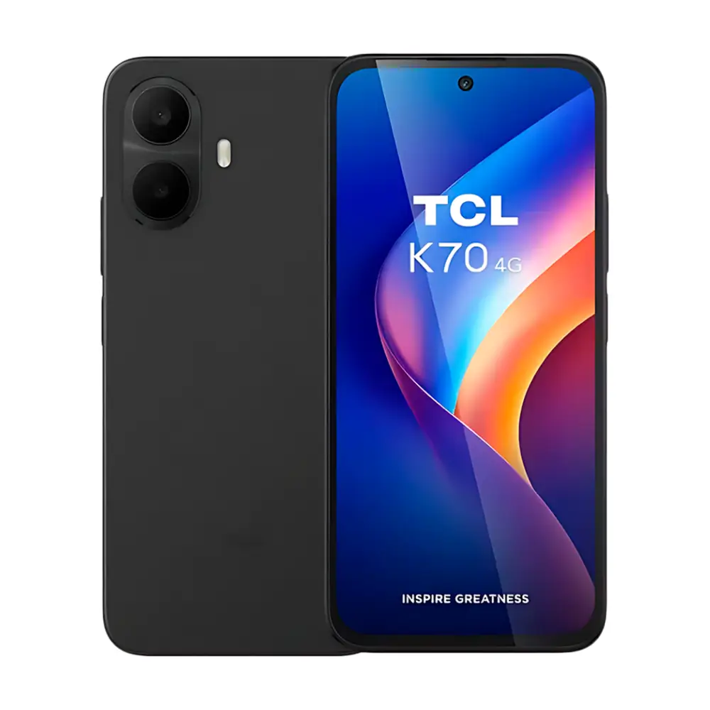 Telefon TCL K70 4G Smartphone, 6.8'' 120Hz Display, MediaTek Helio G100, 4GB RAM, 128GB, 50MP Kamera, 5200mAh Akku, 18W Schnellladung, IP64, 4G LTE