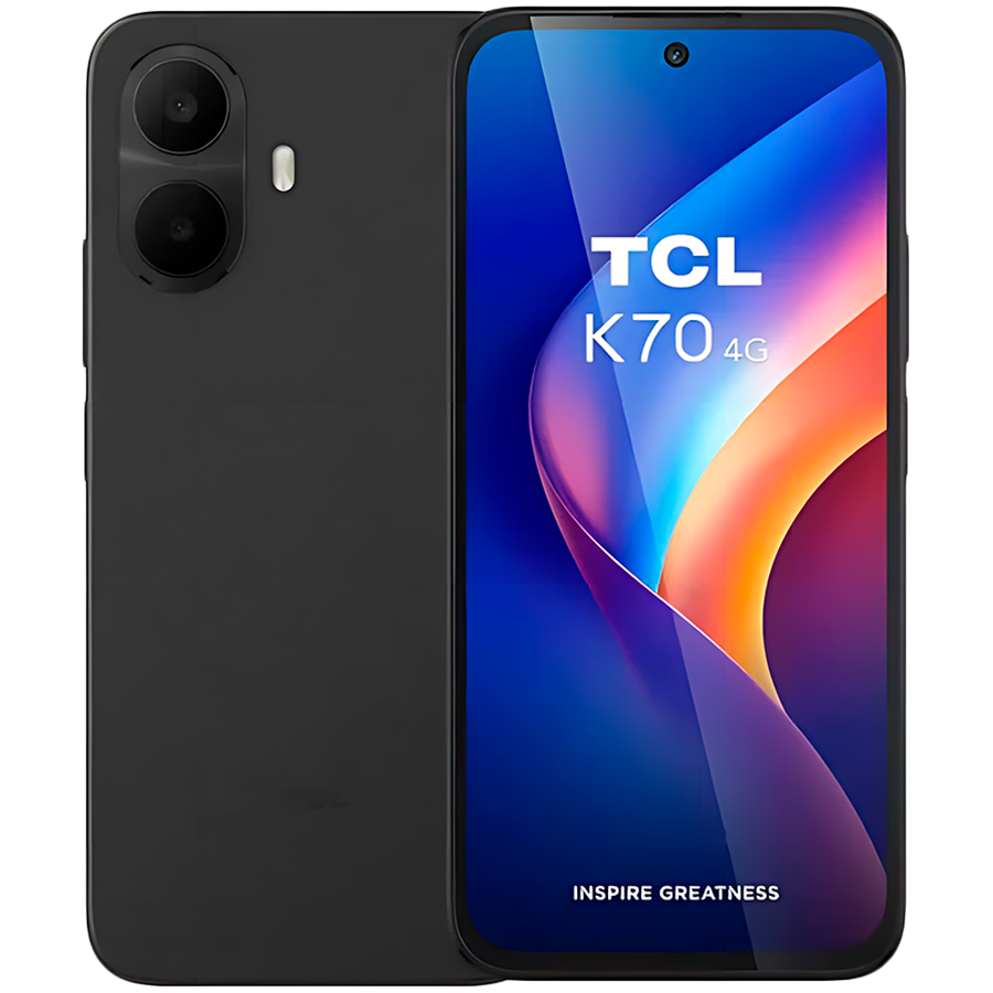 Телефон TCL K70 4G Smartphone, 6.8'' 120Hz Display, MediaTek Helio G100, 4GB RAM, 128GB, 50MP Camera, 5200mAh Battery, 18W Fast Charging, IP64, 4G LTE