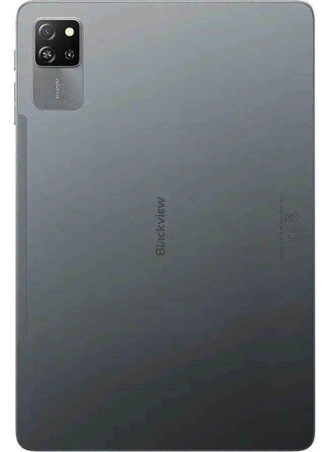 Tablet Blackview Tab 60 Pro LTE 4GB/128GB, 10.1-Zoll HD+ 800x1280 IPS LCD, Octa-Core T606 1.6GHz, 5MP Front/8MP Rückkamera, Akku 7700mAh, Kein Laden über USB Typ-C, Android 15, SD-Kartensteckplatz, Grau