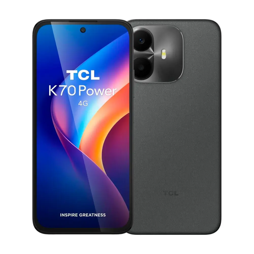 Телефон TCL K70 Power Smartphone, 6.8'' 120Hz Display, Helio G100 Turbo, 8GB RAM, 256GB, 50MP Camera, 6500mAh Battery, 33W Fast Charging, IP64, 4G