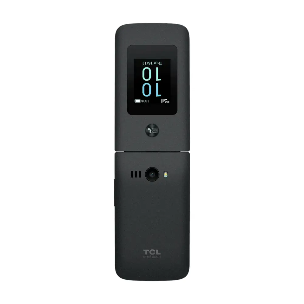 Телефон TCL ONETOUCH 4043 Flip Phone, 3.2'' Main + 1.77'' External Display, 2MP Camera, 4G VoLTE, Dual SIM, 1380mAh