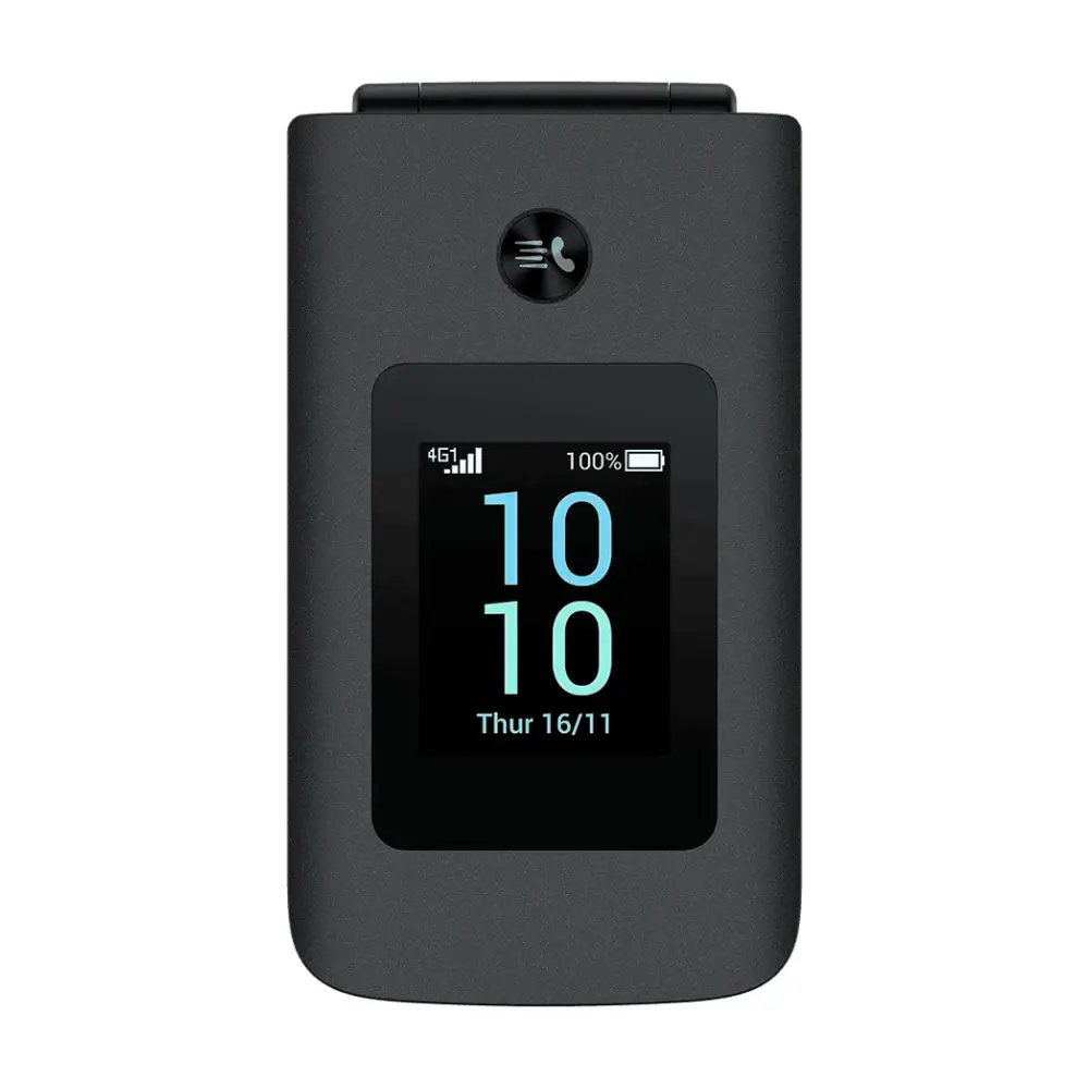 Телефон TCL ONETOUCH 4043 Flip Phone, 3.2'' Main + 1.77'' External Display, 2MP Camera, 4G VoLTE, Dual SIM, 1380mAh