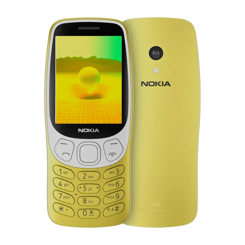 Телефон NOKIA 3210 4G DS 2025 Gold, 1 ядро 1.0 GHz, 64MB RAM - 1GF025CPD4L08