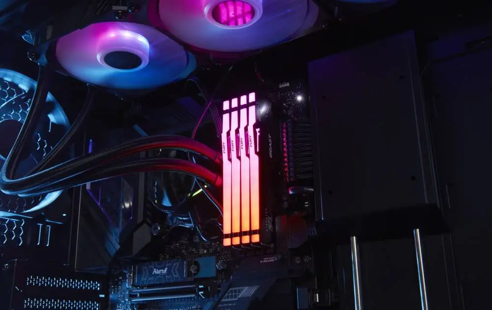 Памет Kingston FURY Beast RGB 32GB (2x16GB) DDR5 6000MHz CL30 EXPO/XMP - KF560C30BBEAK2-32