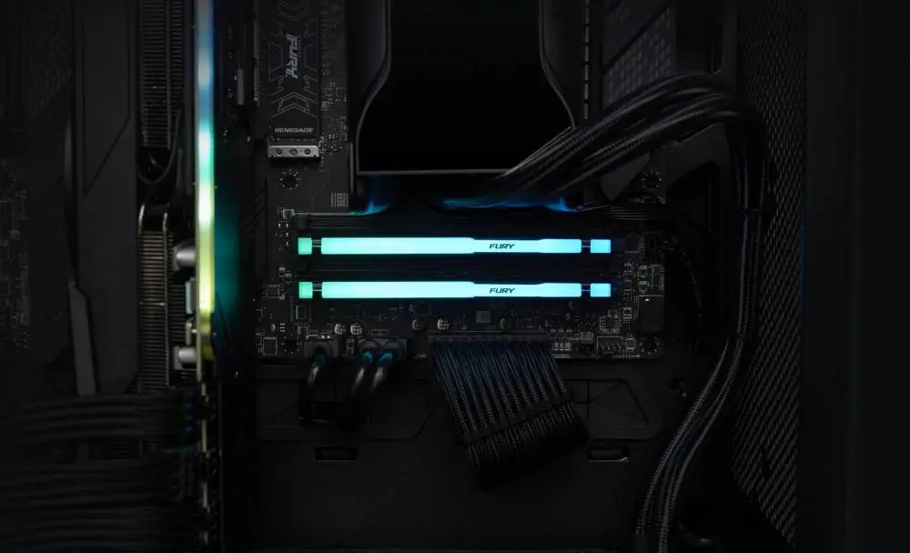 Памет Kingston FURY Beast RGB 32GB (2x16GB) DDR5 6000MHz CL30 EXPO/XMP - KF560C30BBEAK2-32