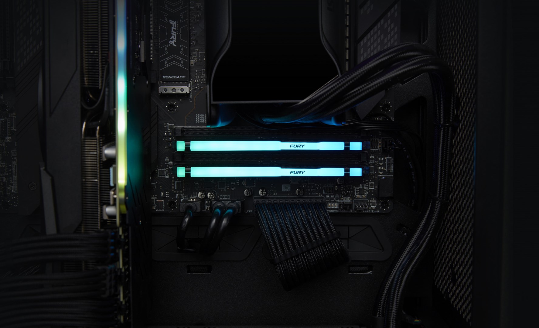 Памет Kingston FURY Beast RGB 32GB (2x16GB) DDR5 6000MHz CL30 EXPO/XMP - KF560C30BBEAK2-32