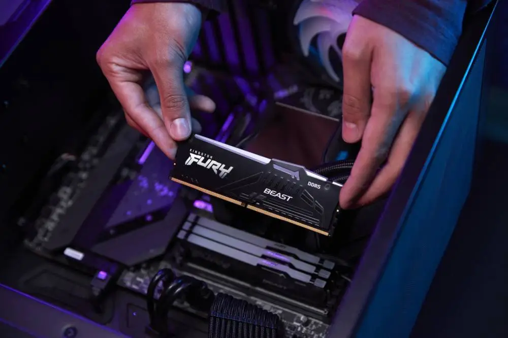 Памет Kingston FURY Beast RGB 32GB (2x16GB) DDR5 6000MHz CL30 EXPO/XMP - KF560C30BBEAK2-32