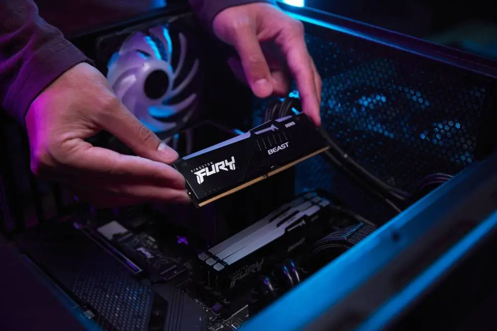 Памет Kingston FURY Beast RGB 32GB (2x16GB) DDR5 6000MHz CL30 EXPO/XMP - KF560C30BBEAK2-32
