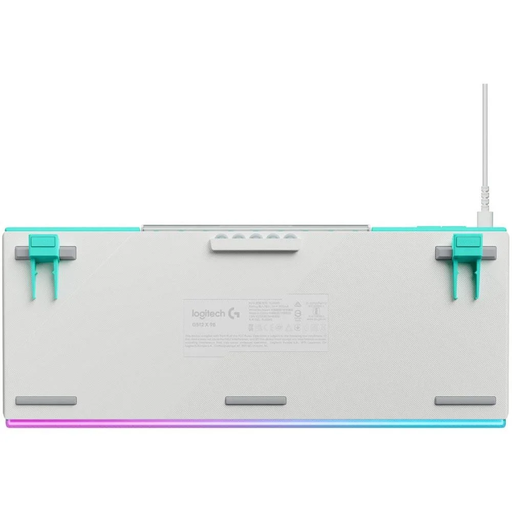 Геймърска механична клавиатура Logitech G512 X 98 - Dual Swap Analog/Mechanical Switch - White