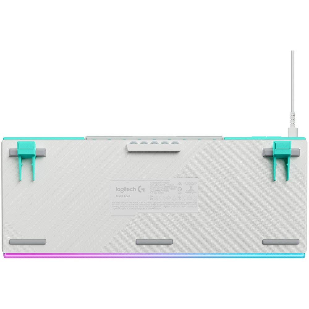 Геймърска механична клавиатура Logitech G512 X 98 - Dual Swap Analog/Mechanical Switch - White
