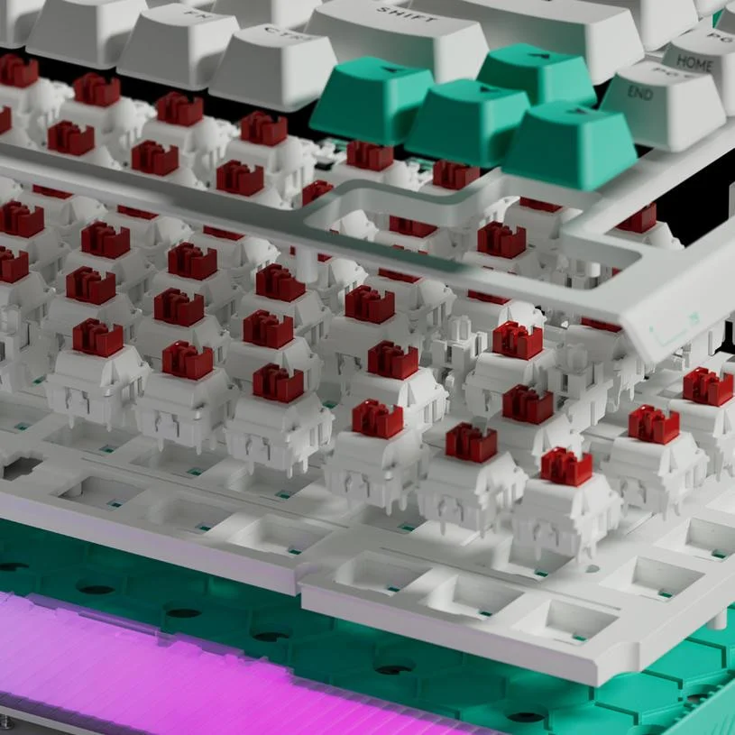 Геймърска механична клавиатура Logitech G512 X 75 - Dual Swap Analog/Mechanical Switch - White
