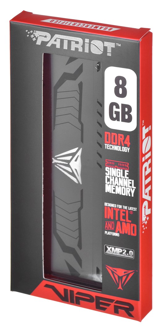 Памет Patriot Viper Steel 8GB (1x8GB) 3600MHz CL18  - PVS48G360C8
