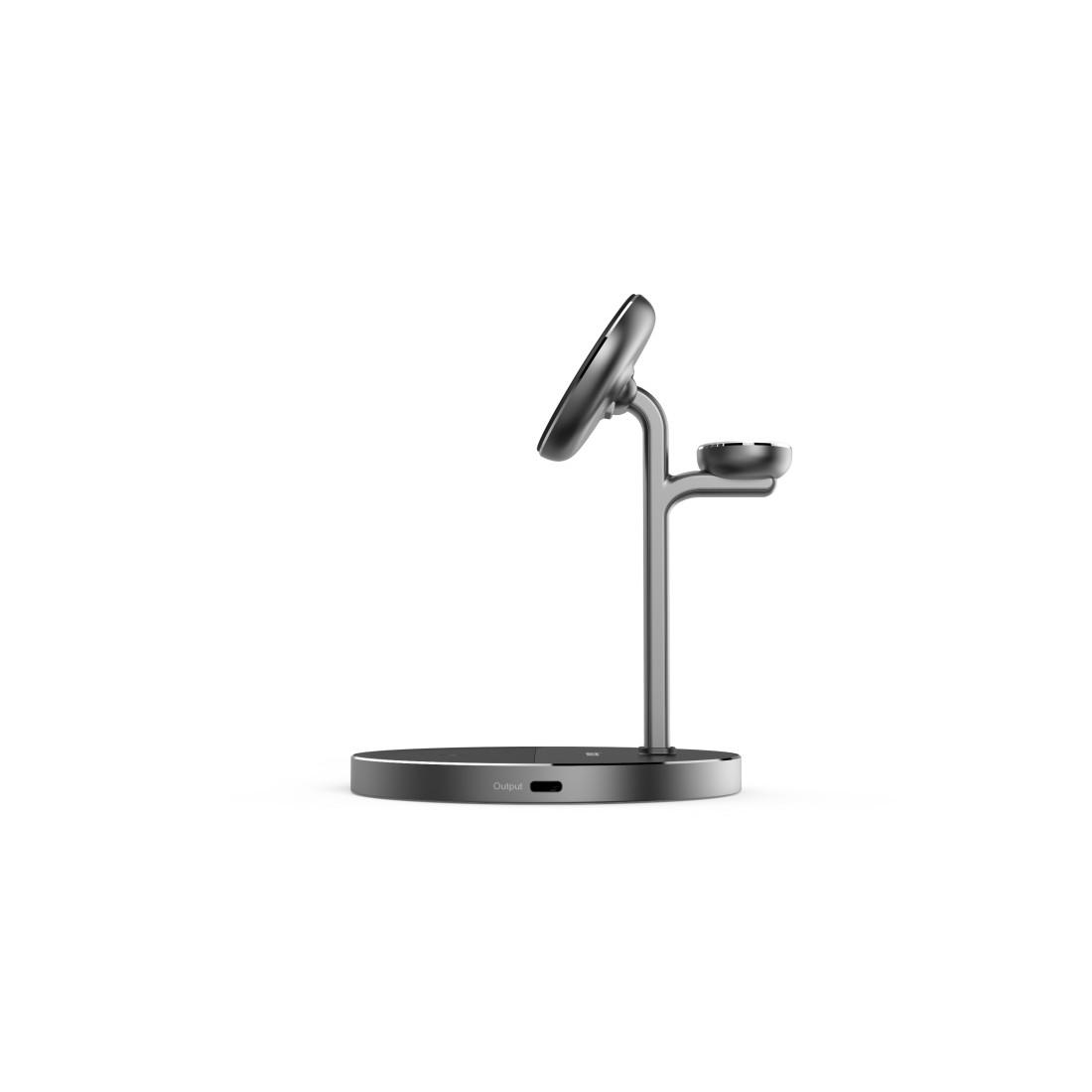 HAMA Drahtlose Ladestation 3 in 1, Qi2, 15 W, induktives Schnellladen